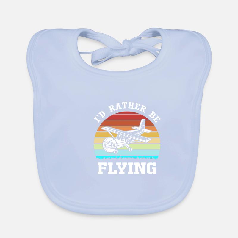 Pilot Flugzeug Baby Bio-Lätzchen
