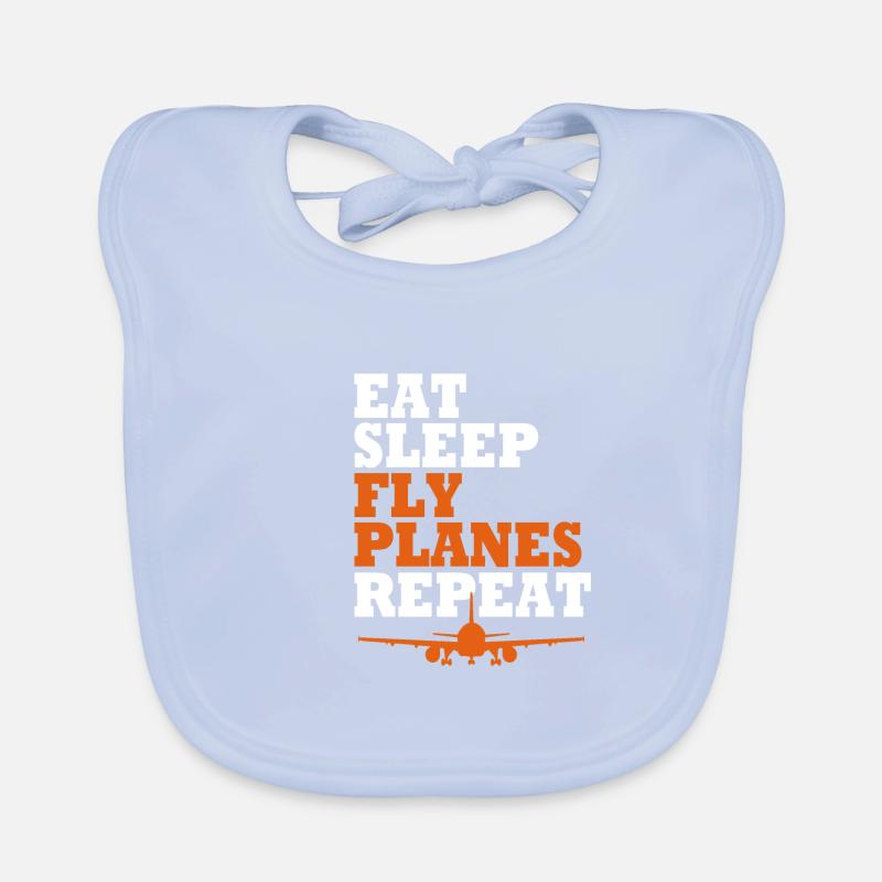 Pilot Flugzeug Baby Bio-Lätzchen