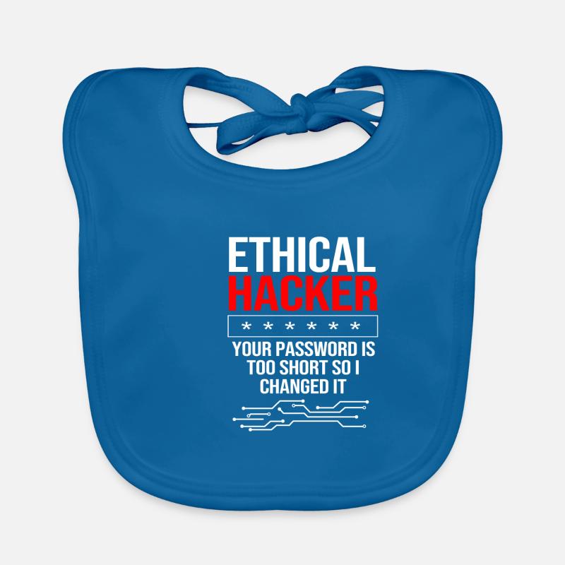Cybersecurity Cyber Programmer Hacker Organic Baby Bibs