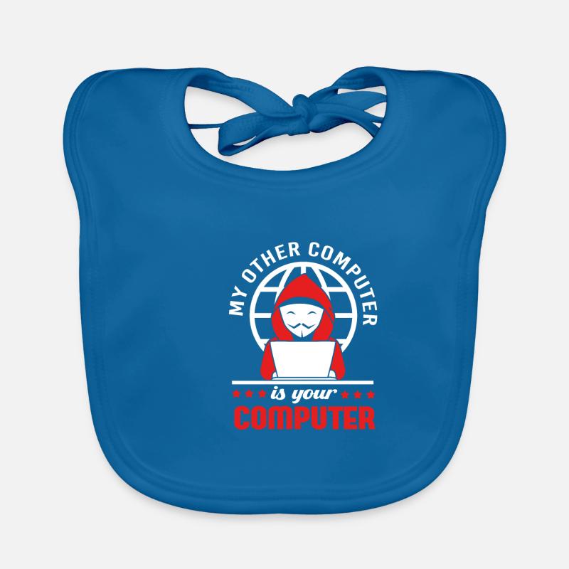 Cybersecurity Cyber Programmer Hacker Organic Baby Bibs