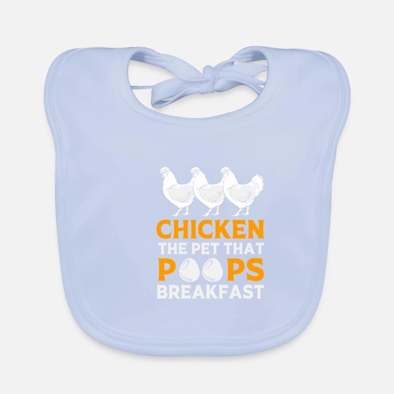 Chicken Poultry Organic Baby Bibs