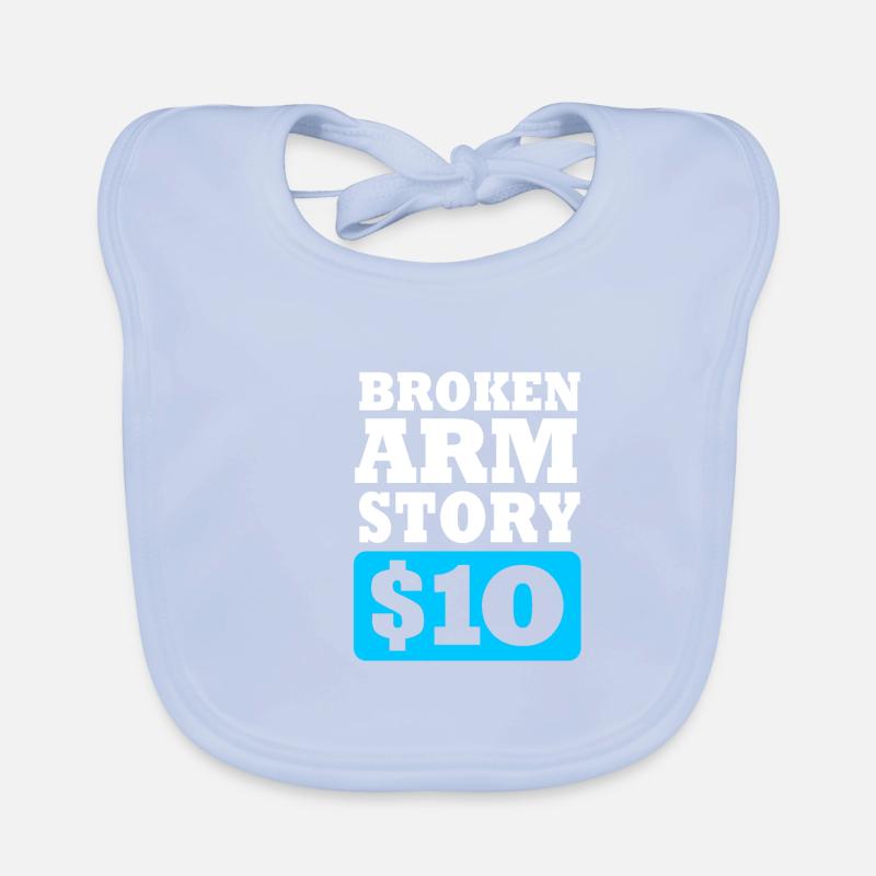 Gebrochener Arm Knochen Knochenbruch Baby Bio-Lätzchen