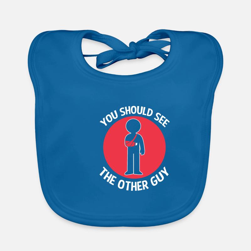 Broken Arm Bone Fracture Organic Baby Bibs