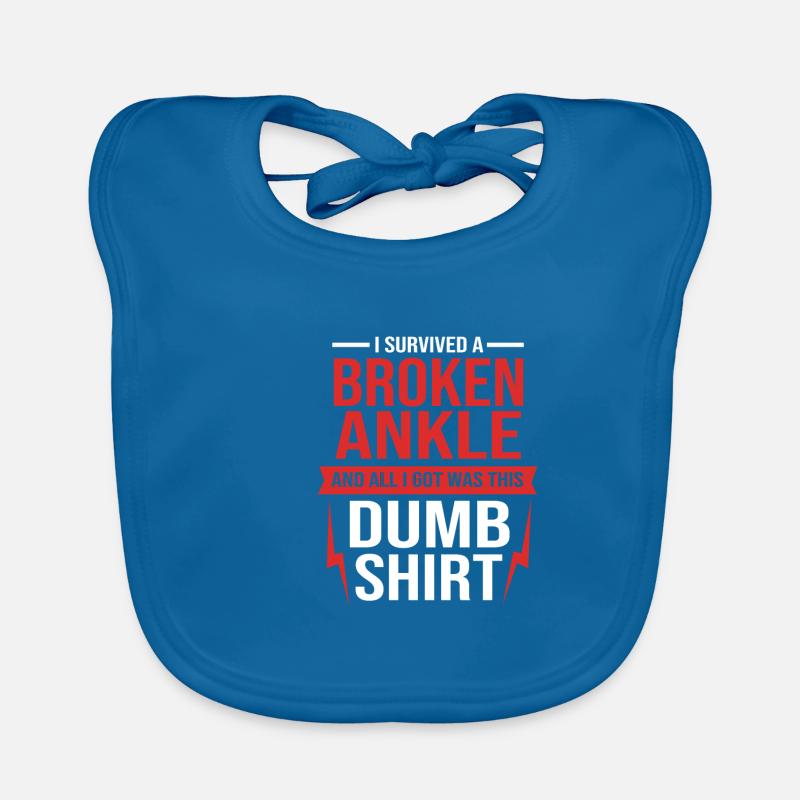 Broken Arm Bone Fracture Organic Baby Bibs