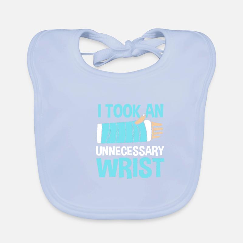 Broken Arm Bone Fracture Organic Baby Bibs