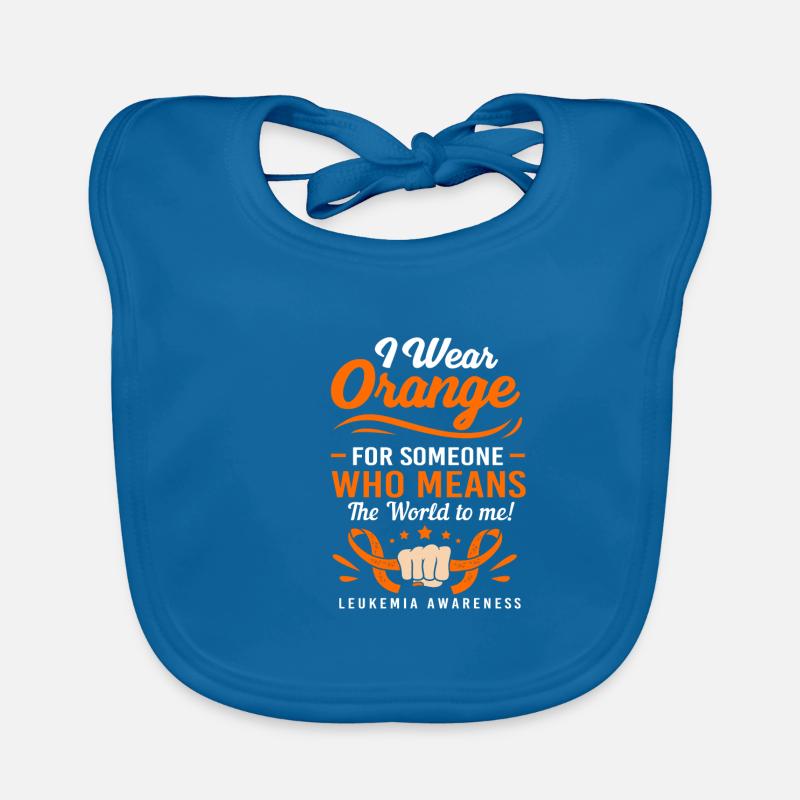 Leukemia Awareness Organic Baby Bibs