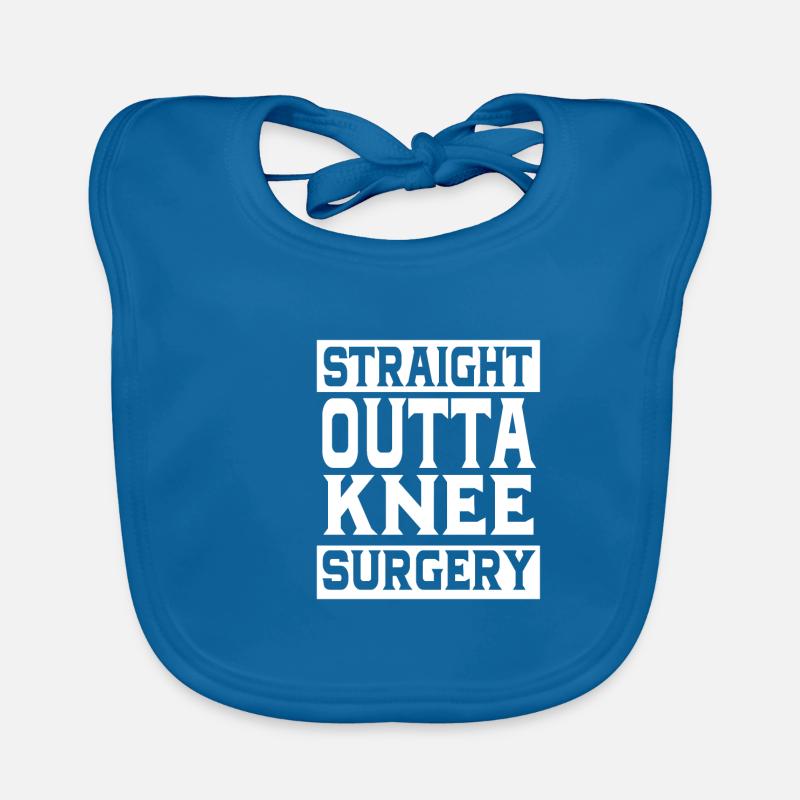 Knee Surgery Organic Baby Bibs