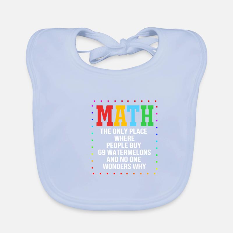 Mathématiques Bavoir bio Bébé