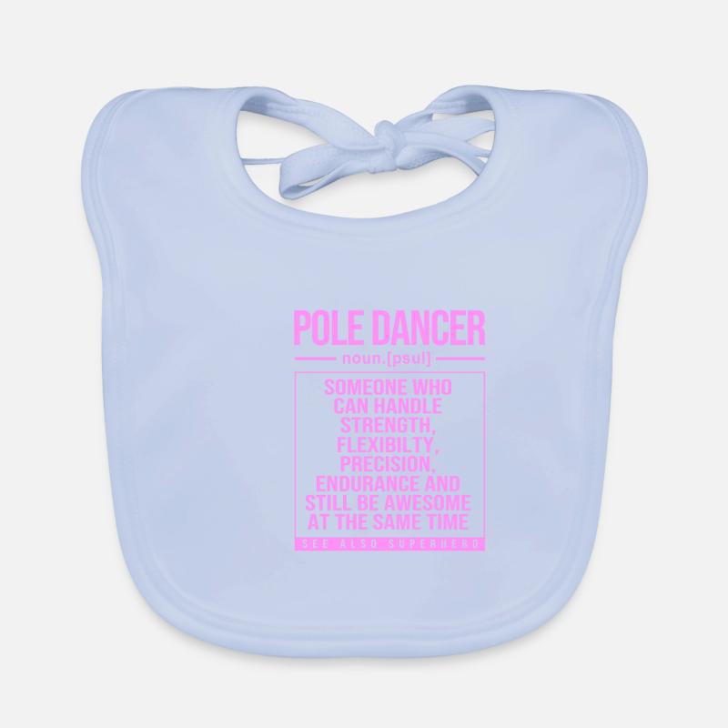 Pole Dance Organic Baby Bibs