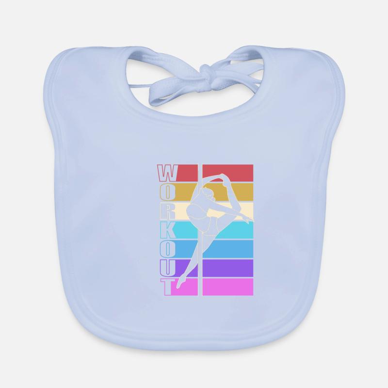 Pole Dance Organic Baby Bibs