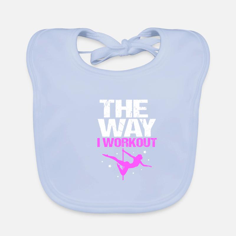 Pole Dance Organic Baby Bibs