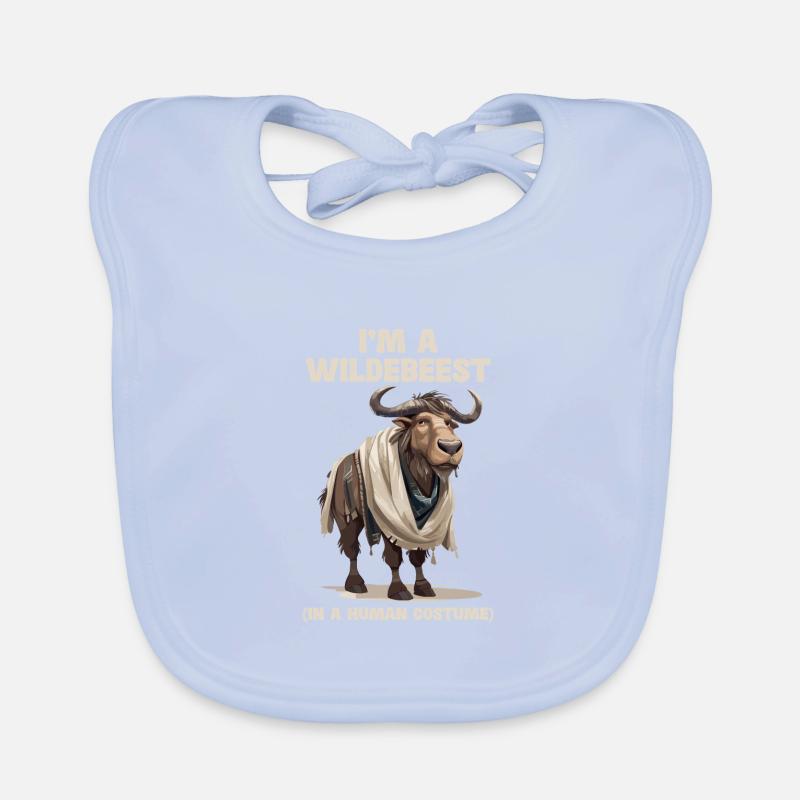 Ich Bin Ein Gnu Witziges Halloween Kostüm Gnu Baby Bio-Lätzchen