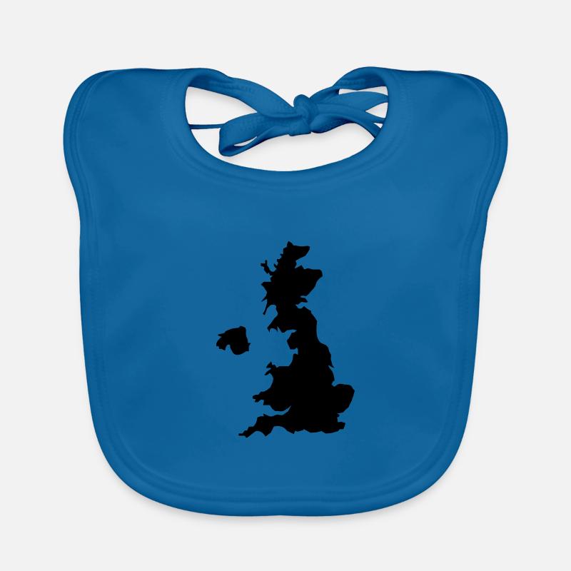 england outline Organic Baby Bibs