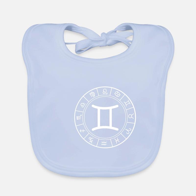 Sternzeichen Zwilling Baby Bio-Lätzchen