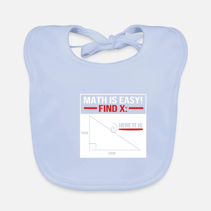 Mathematics Organic Baby Bibs