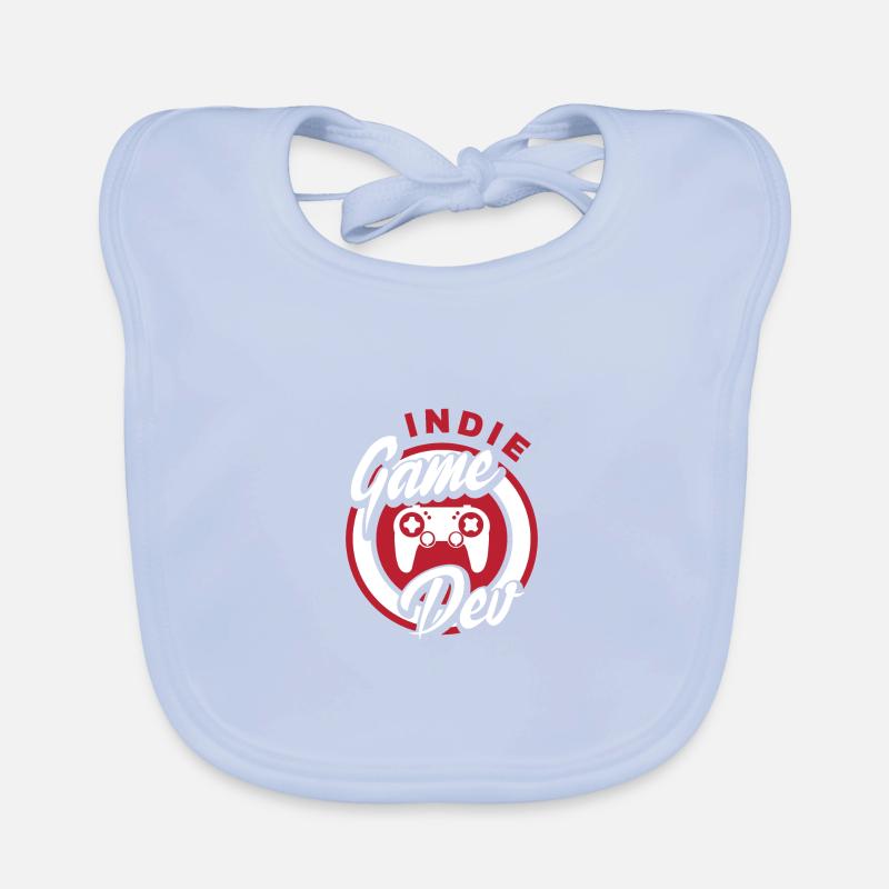 Indie Game Dev Video Game Player Gaming Gamer Nerd Baby Bio-Lätzchen