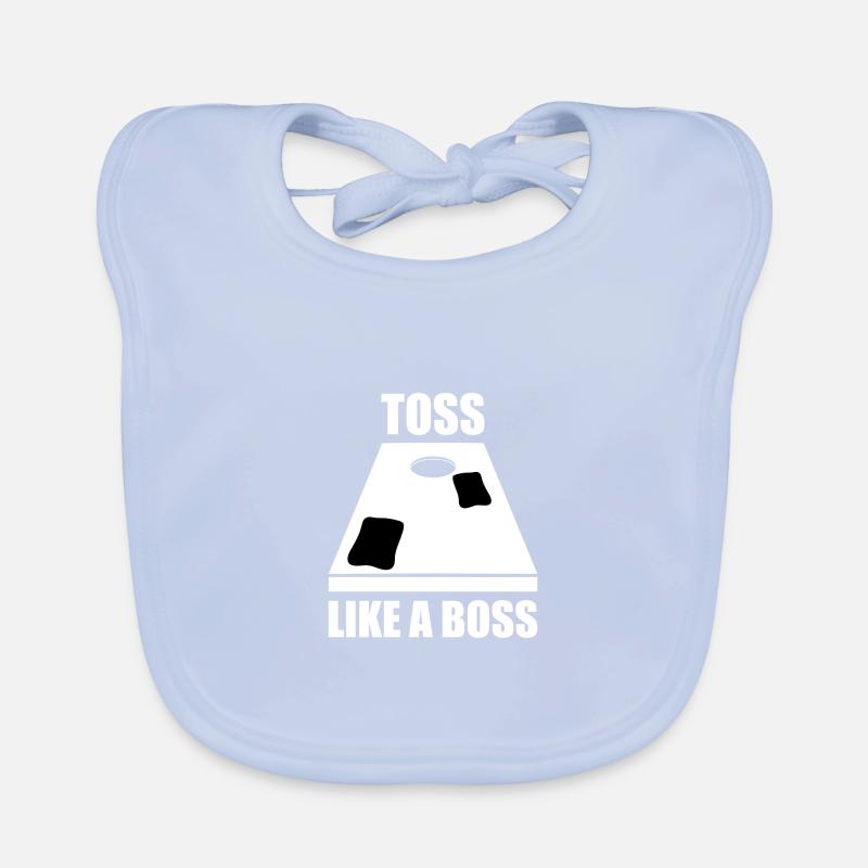 Cornhole Toss Bean Spiel Geschenk Baby Bio-Lätzchen