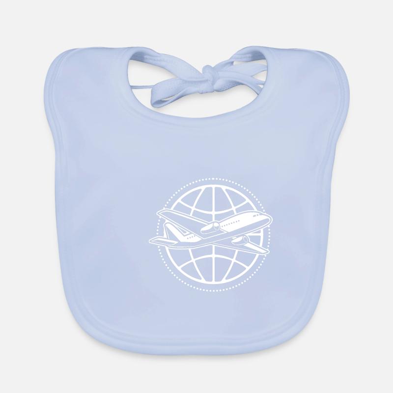 Air traffic controller Organic Baby Bibs