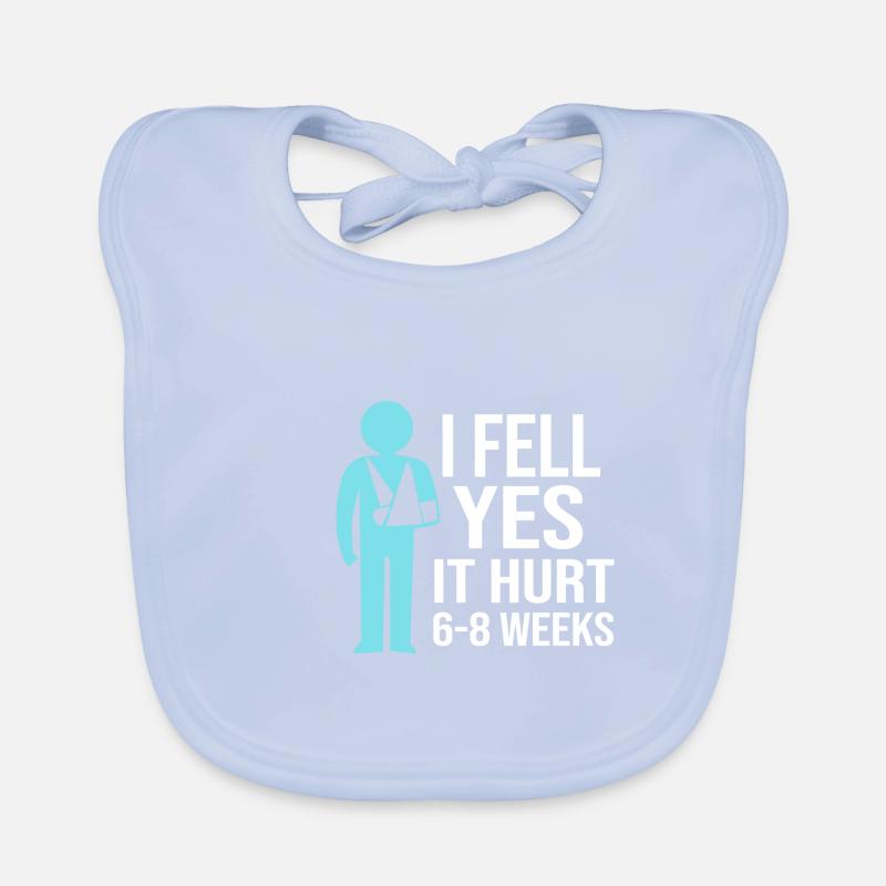 Broken Arm Bone Fracture Organic Baby Bibs