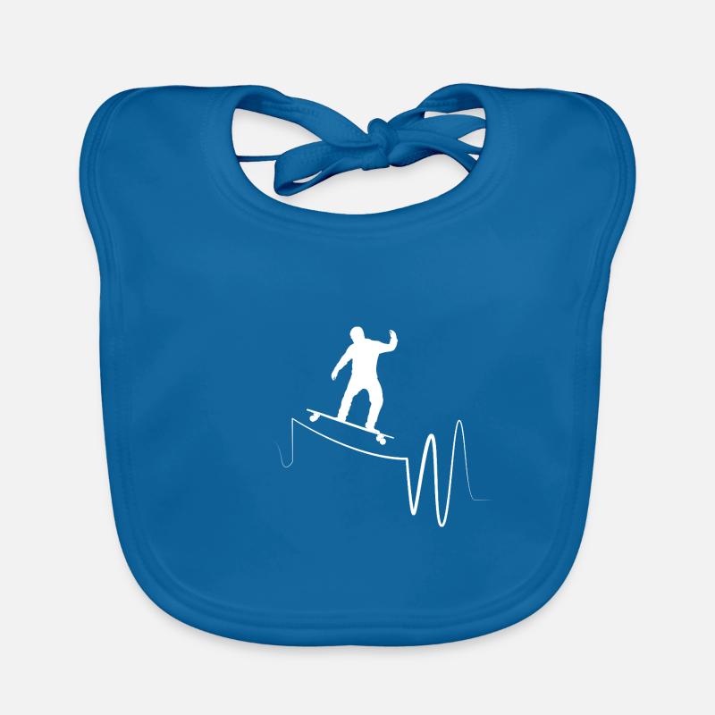Longboard Longboarder Longboarding Organic Baby Bibs