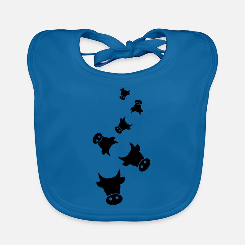 Rind Kopf Kuh Baby Bio-Lätzchen