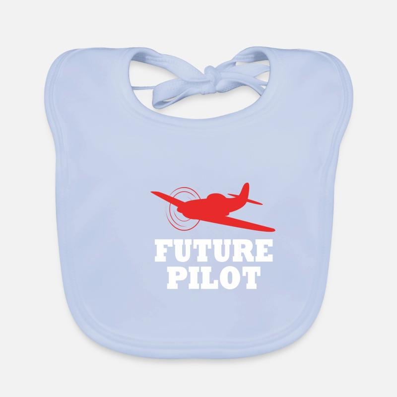 Pilot Flugzeug Baby Bio-Lätzchen
