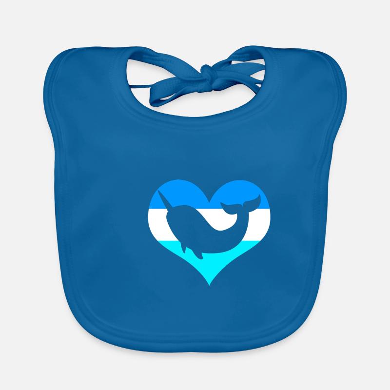 Narwhal Organic Baby Bibs