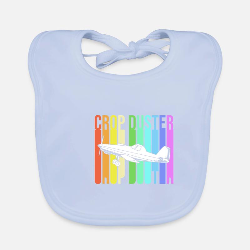 Crop Duster Flugzeug Pilot Geschenk Baby Bio-Lätzchen