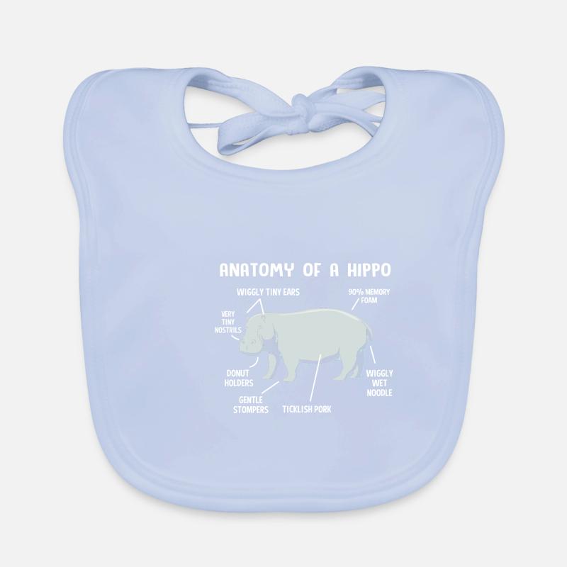 Hippopotame Bavoir bio Bébé