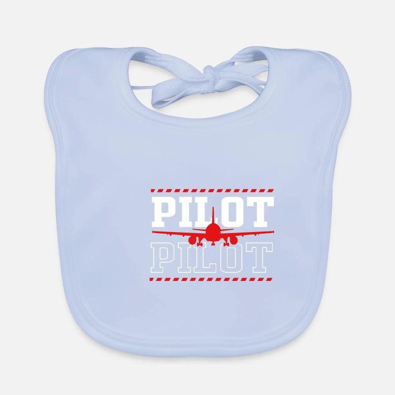 Pilot Airplane Organic Baby Bibs