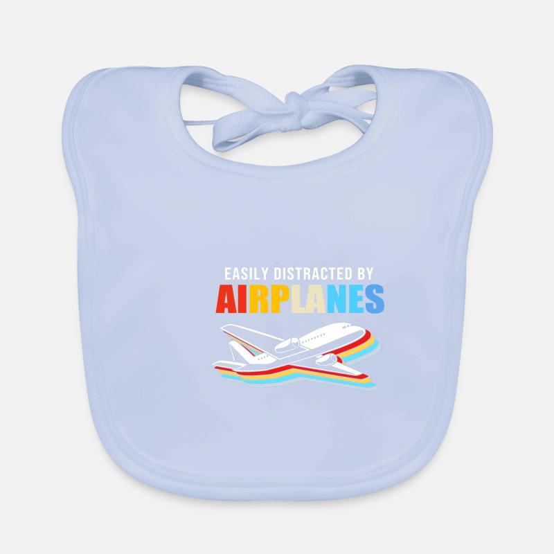 Air traffic controller Organic Baby Bibs