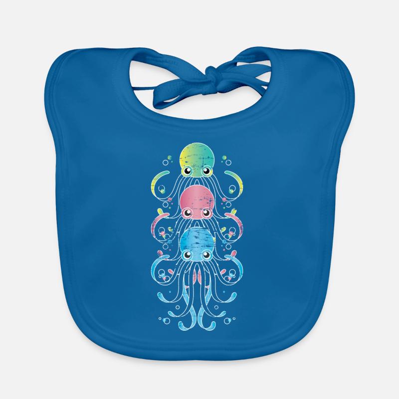 Oktopus Baby Bio-Lätzchen