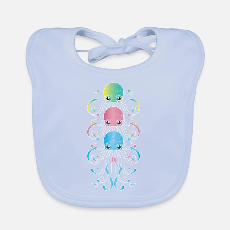 Oktopus Baby Bio-Lätzchen