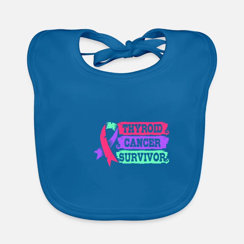 Thyroid cancer Organic Baby Bibs