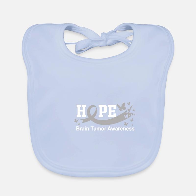 brain tumor tumor brain Organic Baby Bibs