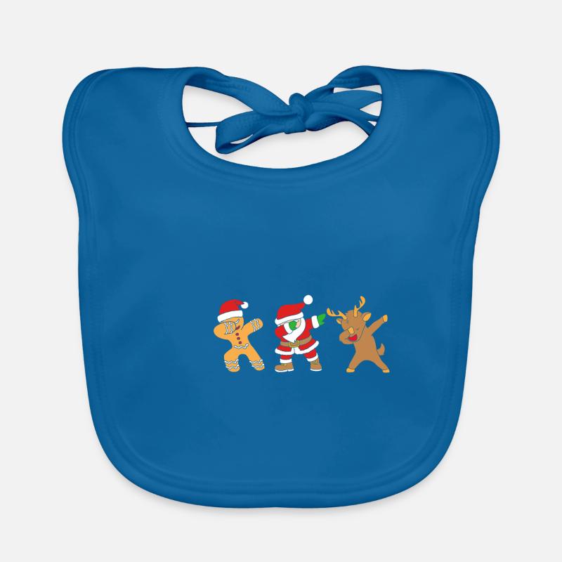 Gingerbread Man Gingerbread Heart Gingerbread Snacking Organic Baby Bibs