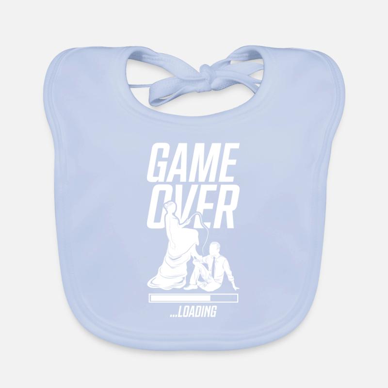 ehepaar game over loading hochzeit Baby Bio-Lätzchen