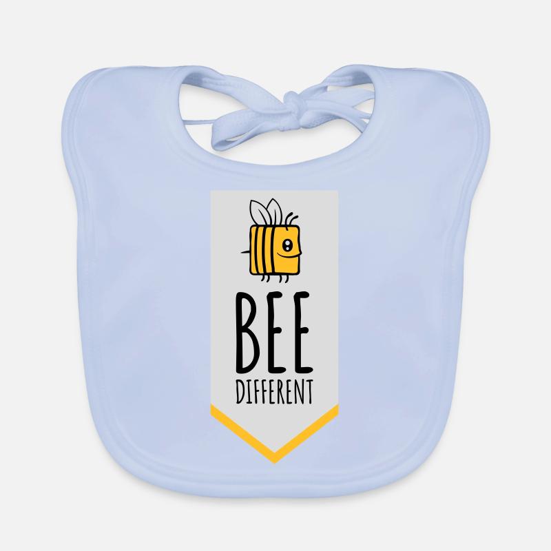 bee different Spruch Zitat Baby Bio-Lätzchen