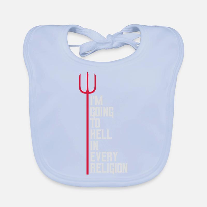 in going to hell Organic Baby Bibs