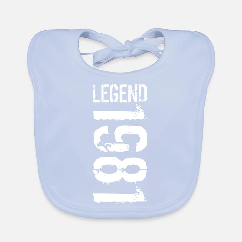 Legend 1981 white Baby Bio-Lätzchen