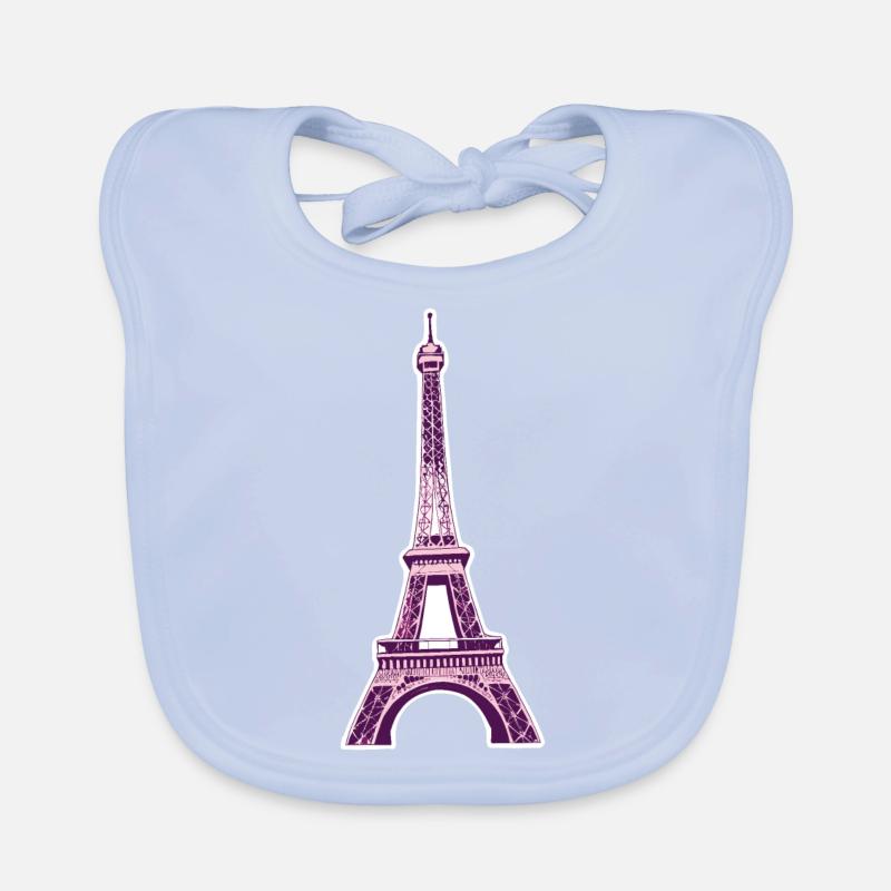 Eiffel tower #8 Bavoir bio Bébé
