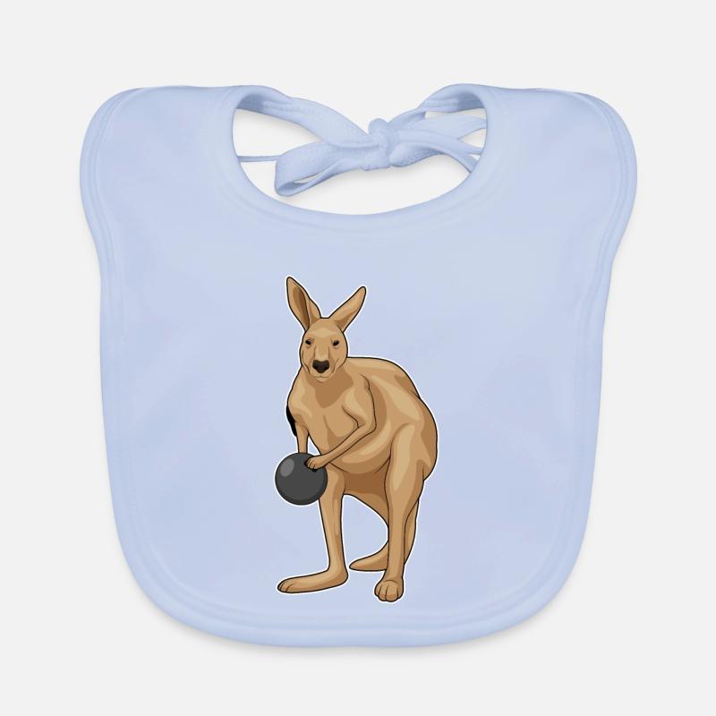 Boule de bowling Kangourou Bavoir bio Bébé