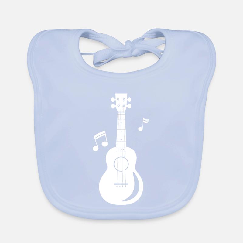 Graphiques Ukulele Bavoir bio Bébé