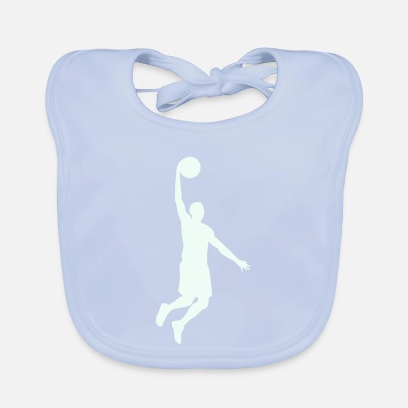 Silhouette de basket Dunning Bavoir bio Bébé