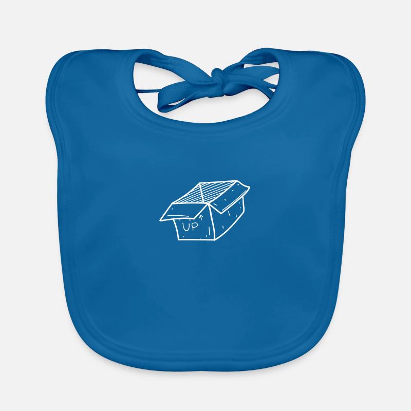Cardboard cardboard box drawing Organic Baby Bibs