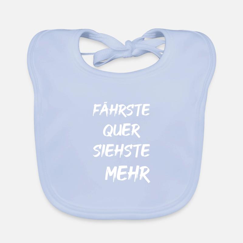 Fährste QUER siehste MEHR Baby Bio-Lätzchen