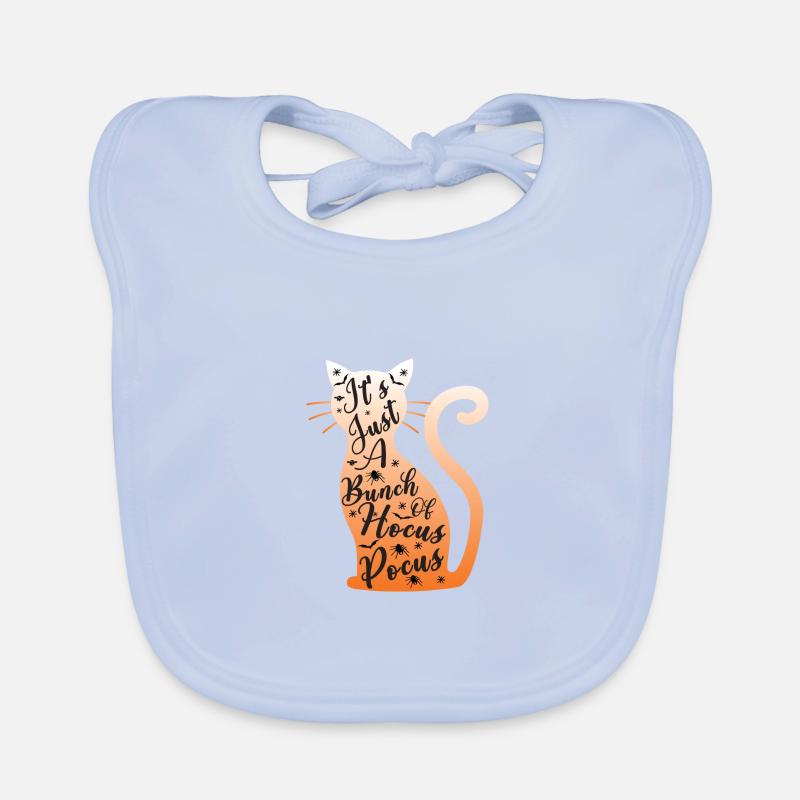 C’est juste un tas de Hocus Pocus Halloween Cat Love Bavoir bio Bébé