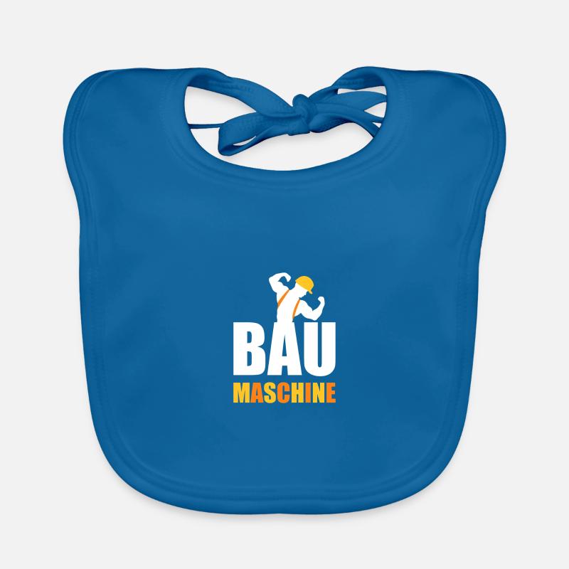 Bau Maschine Bauarbeiter Bagger Geschenk Baby Bio-Lätzchen
