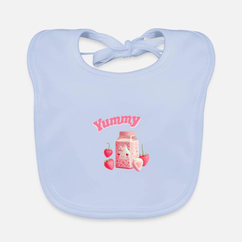 Erdbeermilch Erdbeere Anime kawaii Baby Bio-Lätzchen