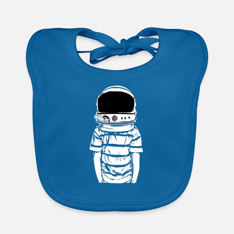 Astronaut - Bavoir bio Bébé - bleu paon
